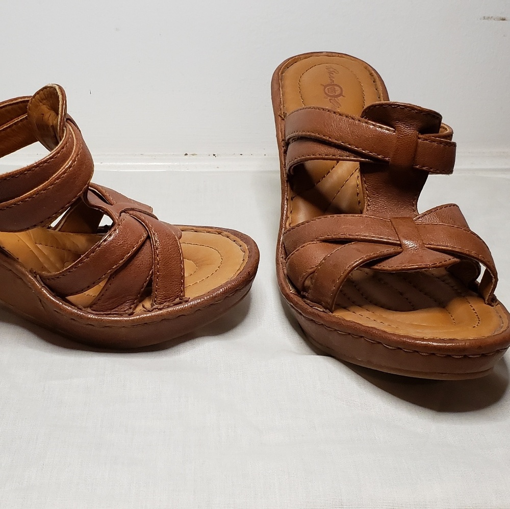 Born Leather Sandals Size 7M